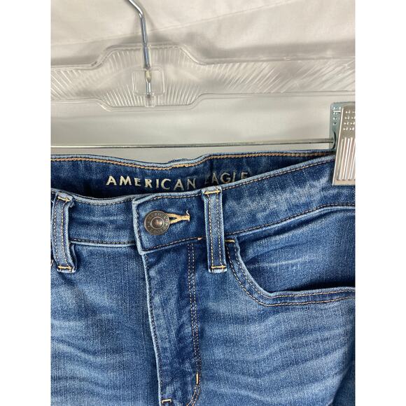 American Eagle The Dream Jean Super Hi Rise Jegging Distressed 4 R - Picture 3 of 4